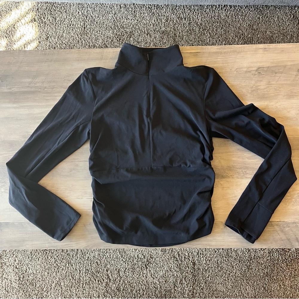 Athleta Transcend Half Zip Medium Black